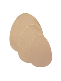 Bye-Bra - Coppe Sollevamento Seno Push-Up + 3 Paia di Copricapezzoli - Beige F/H