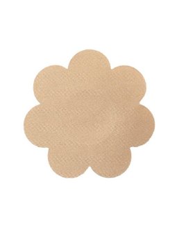 Bye-Bra - Coppe Sollevamento Seno Push-Up + 3 Paia di Copricapezzoli - Beige F/H