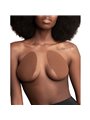Bye-Bra - Coppe Sollevamento Seno Push-Up + 3 Paia di Copricapezzoli - Marrone D/F