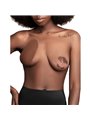 Bye-Bra - Coppe Sollevamento Seno Push-Up + 3 Paia di Copricapezzoli - Marrone D/F