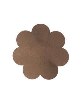 Bye-Bra - Coppe Sollevamento Seno Push-Up + 3 Paia di Copricapezzoli - Marrone F/H