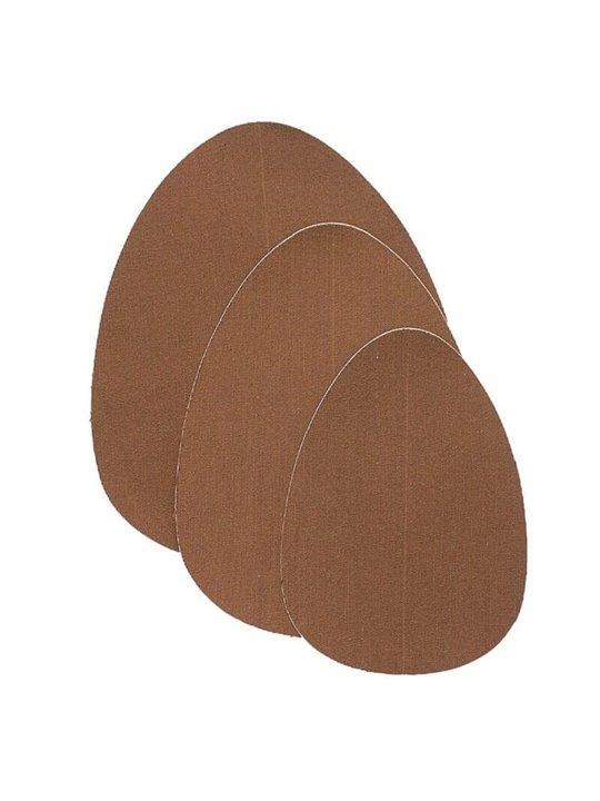 Bye-Bra - Coppe Sollevamento Seno Push-Up + 3 Paia di Copricapezzoli - Marrone F/H
