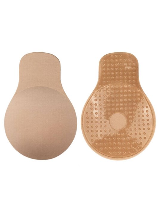 Bye-Bra - Coppe Sollevamento Seno Push-Up Adesivi Riutilizzabili - Beige Misura M