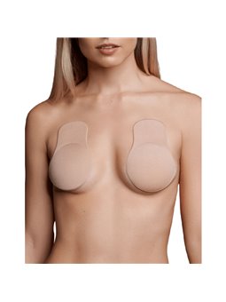 Bye-Bra - Coppe Sollevamento Seno Push-Up Adesivi Riutilizzabili - Beige Misura M