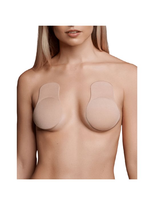 Bye-Bra - Chest Elevator Push-Up Fabric Beige Size M