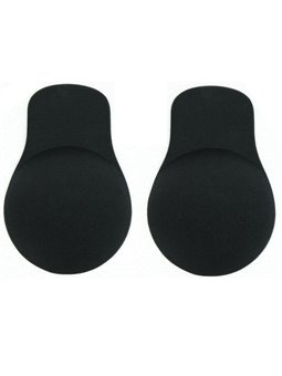 Bye-Bra - Coppe Sollevamento Seno Push-Up Adesivi Riutilizzabili - Nero Misura XL