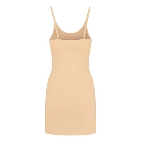 Bye-Bra Invisibile Single Dress - Sottoveste Invisibile in Microfibra - Taglia S Beige
