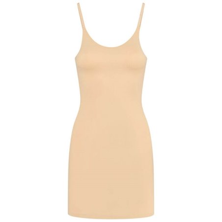 Bye-Bra Invisibile Single Dress - Sottoveste Invisibile in Microfibra - Taglia XL Beige