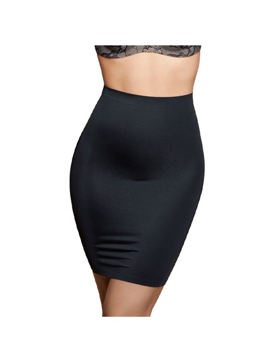Bye-Bra Invisibile Skirt Light - Sottogonna Invisibile in Microfibra - Taglia XL Nero