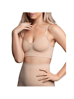 Bye-Bra - Medium Control Bra SeaMLess Beige Size M