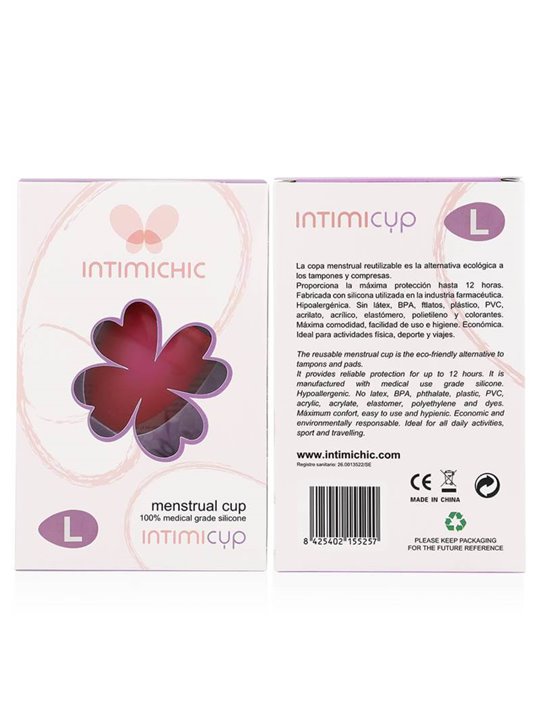 Intimichic - Menstrual Cup Medical GRade Silicone Size L