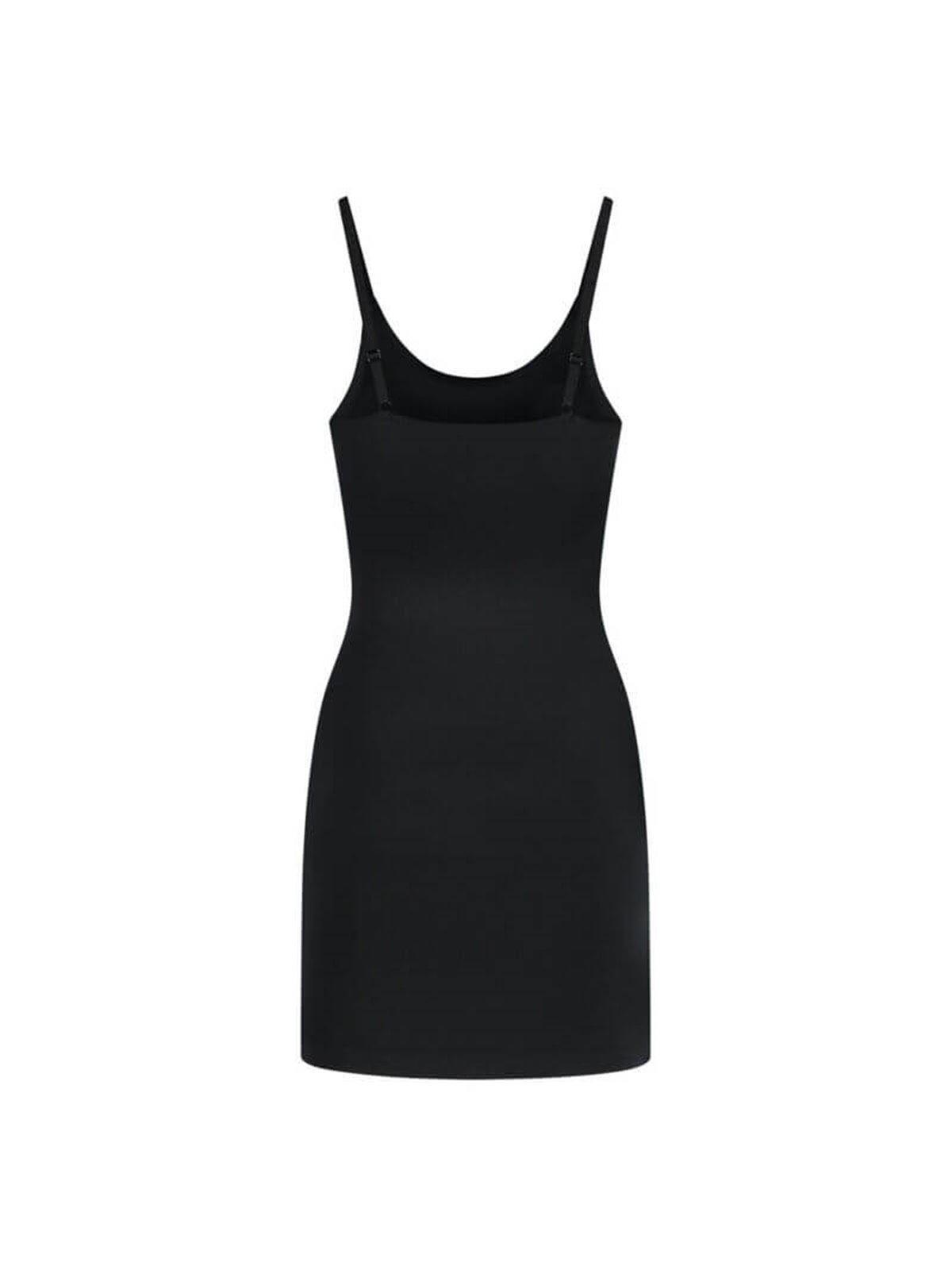 Bye-Bra Invisibile Single Dress - Sottoveste Invisibile in Microfibra - Taglia XXL Nero