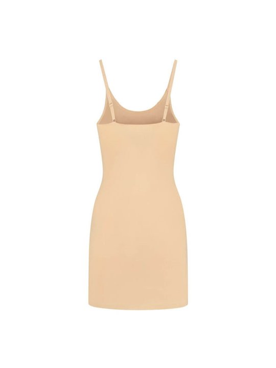 Bye-Bra Invisibile Single Dress - Sottoveste Invisibile in Microfibra - Taglia XXL Beige