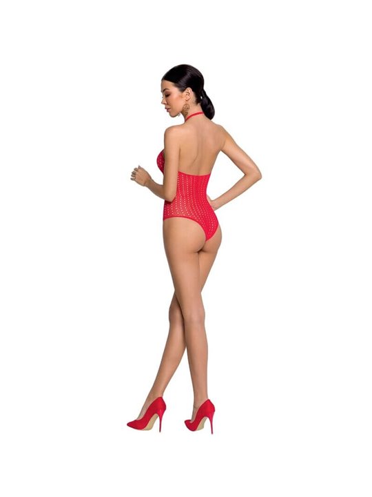 Passion Woman Bs088 Red Bodystocking One Size