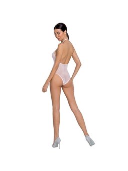 Passion - Woman Bs088 White Bodystocking One Size