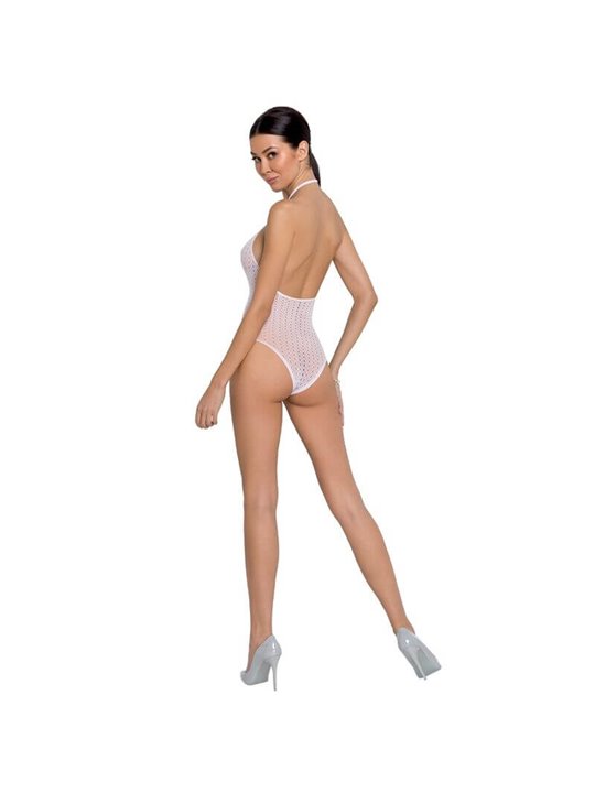 Passion - Woman Bs088 White Bodystocking One Size