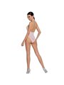 Passion - Woman Bs088 White Bodystocking One Size
