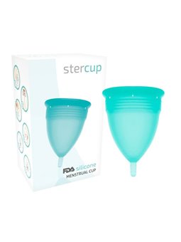 Stercup Menstrual Cup Size L Aquamarine Color Fda Silicone