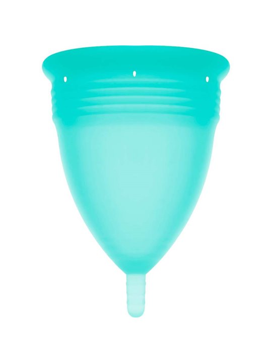 Stercup Menstrual Cup Size L Aquamarine Color Fda Silicone