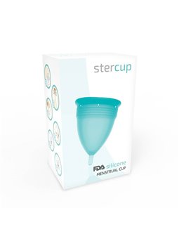 Stercup Menstrual Cup Size L Aquamarine Color Fda Silicone