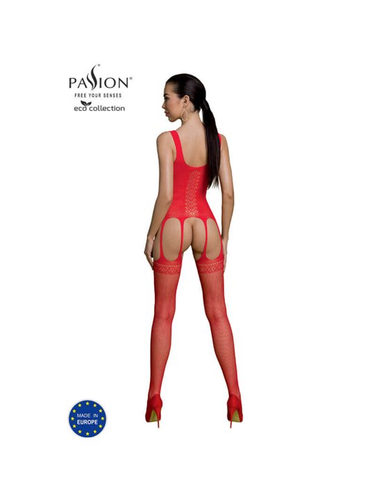 Passion - Eco Collection Bodystocking Eco Bs007 Red