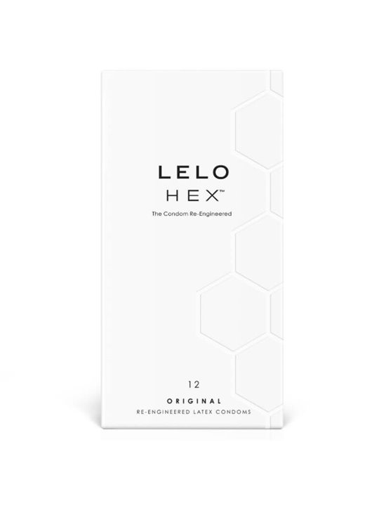 Lelo Hex Original - Natural Latex Condoms Pack of 12