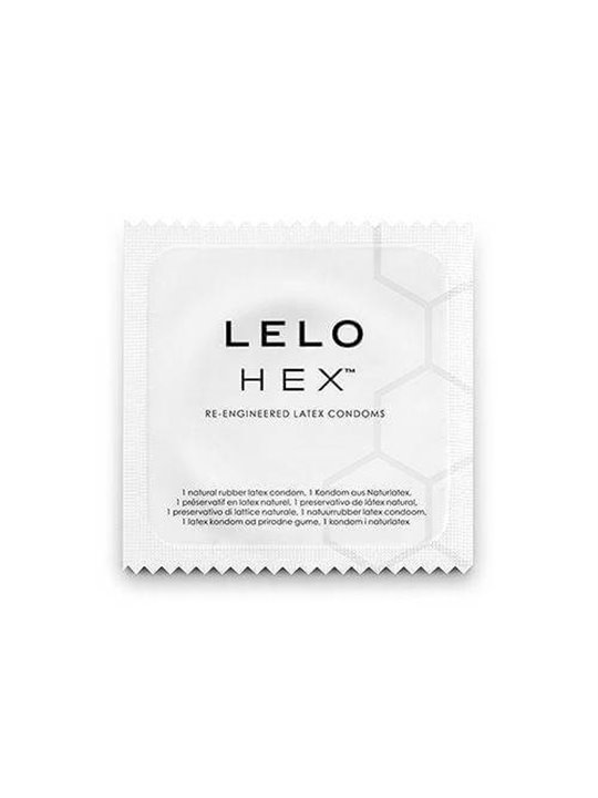 Lelo Hex Original - Natural Latex Condoms Pack of 12