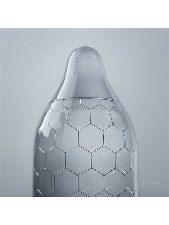 Lelo Hex Original - Natural Latex Condoms Pack of 12