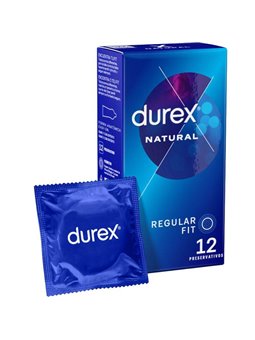 Durex - Natural Plus Preservativi Classici 12 Unità