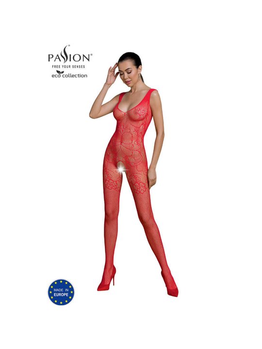Passion - Eco Collection Bodystocking Eco Bs012 Red