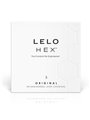 Lelo Hex Original - Natural Latex Condoms Pack of 3