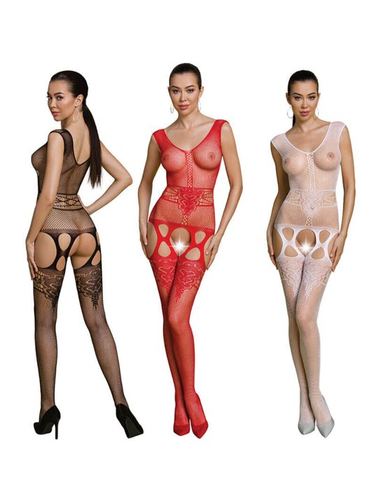 Passion - Eco Collection Bodystocking Eco Bs014 White