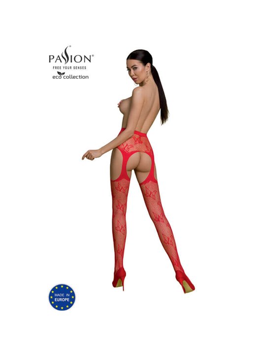 Passion - Eco Collection Bodystocking Eco S001 Red