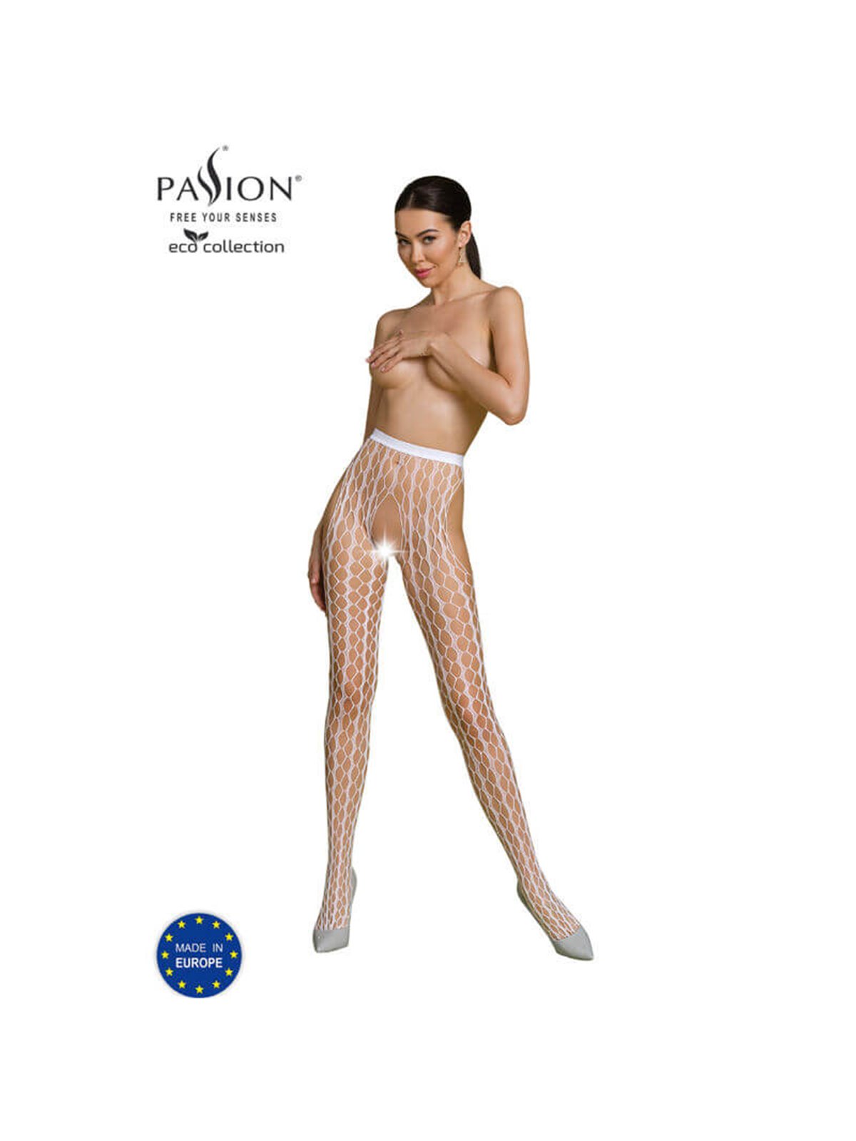 Passion - Eco Collection Bodystocking Eco S007 White