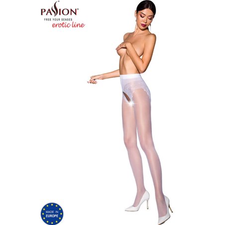 Passion - Tiopen 006 Stocking White 3/4 (30 Den)