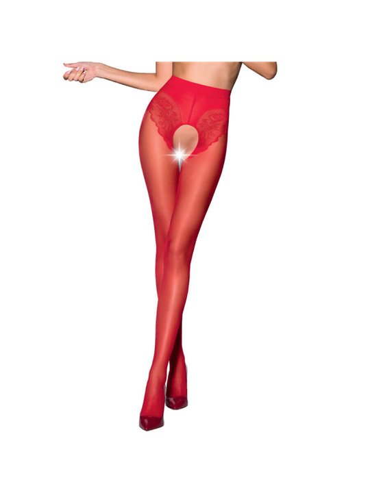Passion - Tiopen 006 Red Tights 3/4 30 Den