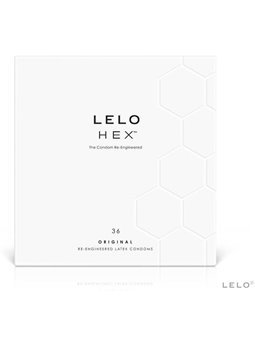 Lelo Hex Original - Preservativi in Lattice Naturale Pacco da 36