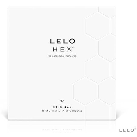 Lelo Hex Original - Preservativi in Lattice Naturale Pacco da 36