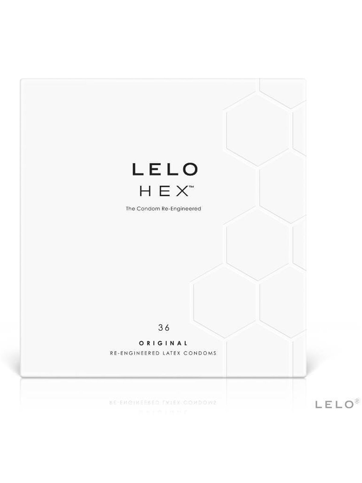 Lelo Hex Original - Preservativi in Lattice Naturale Pacco da 36
