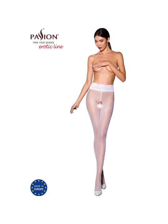 Passion - Tiopen 008 White Tights 3/4 30 Den
