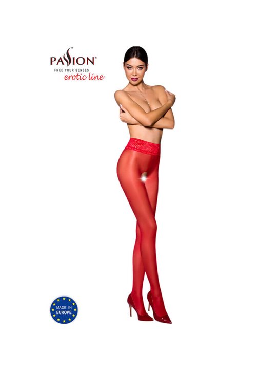 Passion - Tiopen 008 Stocking Red 1/2 (30 Den)