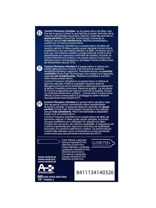 Control Ultrafeel - Preservativi Finissimi 10 Unità