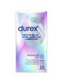 Durex Invisible Extra Lubrificato - Preservativi Extra Sottili 12 Unità