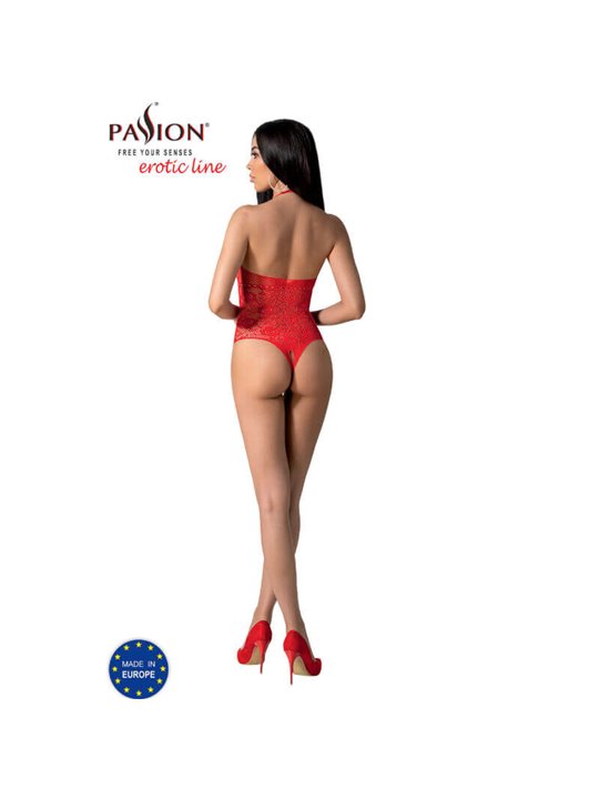 Passion - Bs094 Red Bodystocking One Size
