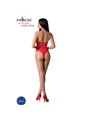 Passion - Bs094 Red Bodystocking One Size