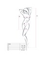 Passion - Bs096 Black Bodystocking One Size