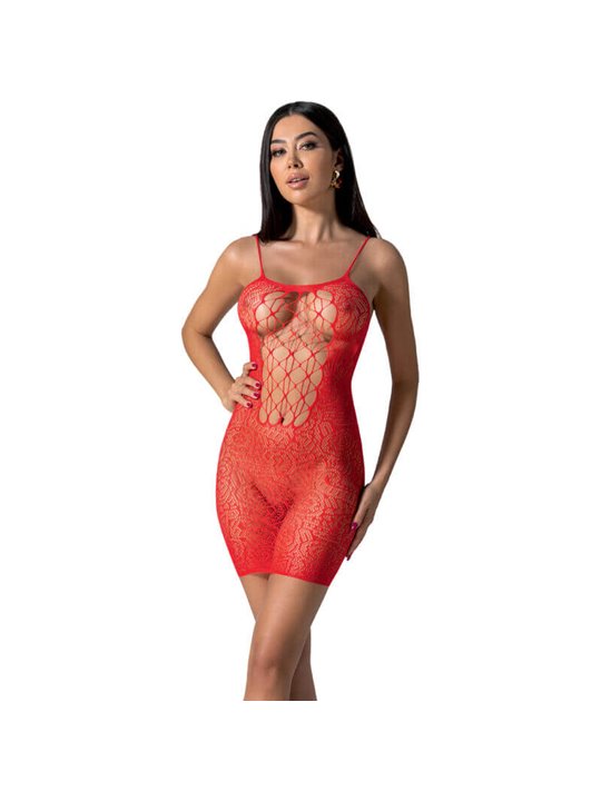 Passion - Bs096 Red Bodystocking One Size