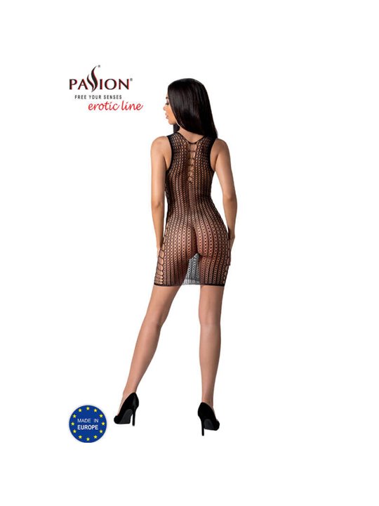 Passion - Bs097 Black Bodystocking One Size