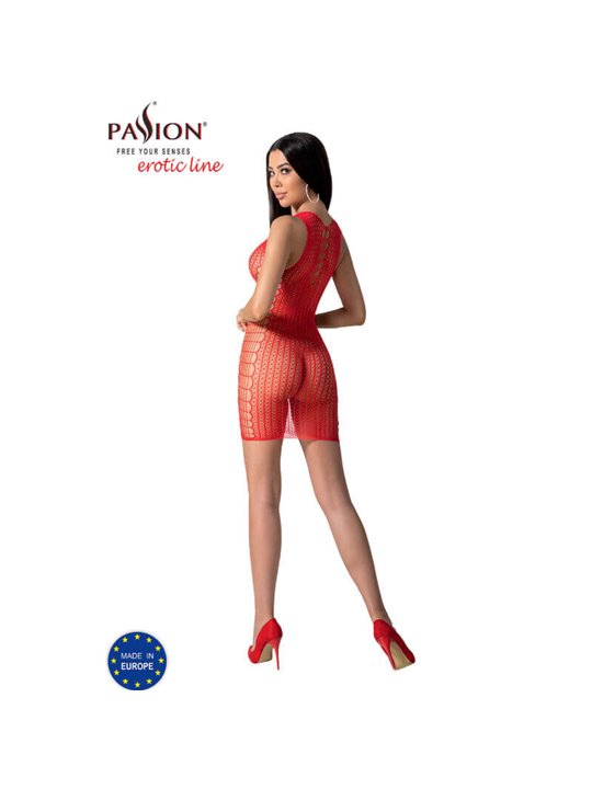 Passion - Bs097 Red Bodystocking One Size