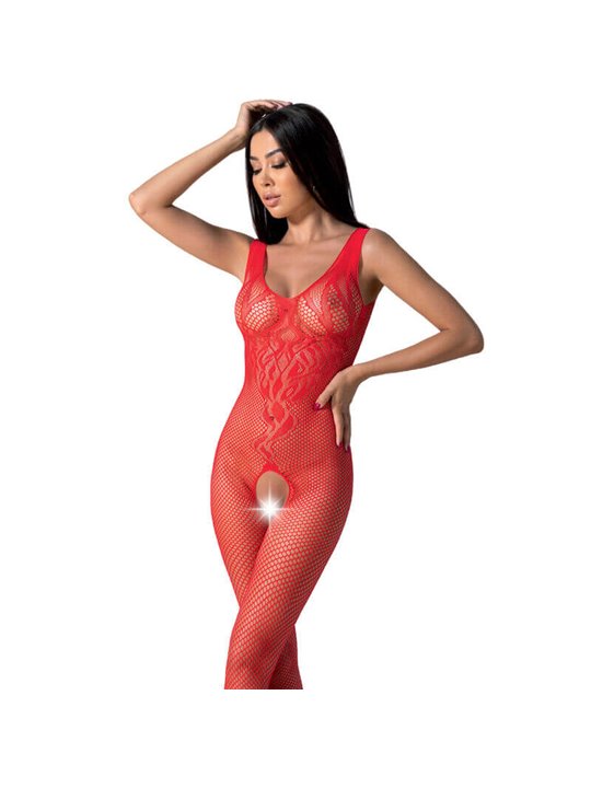 Passion - Bs098 Red Bodystocking One Size